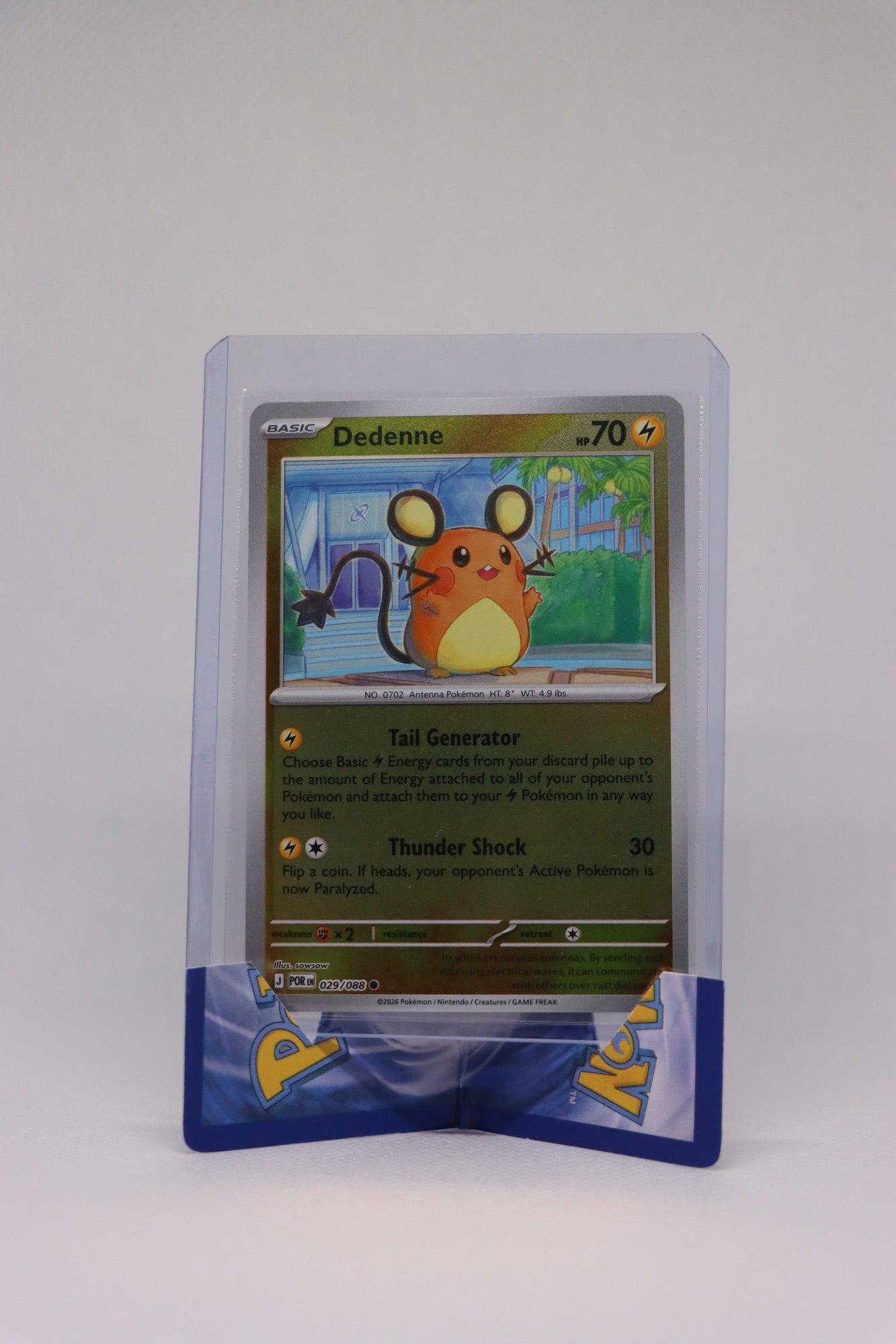 Dedenne 029/088 Reverse Holo Common | Mega Evolution - Perfect Order Pokémon