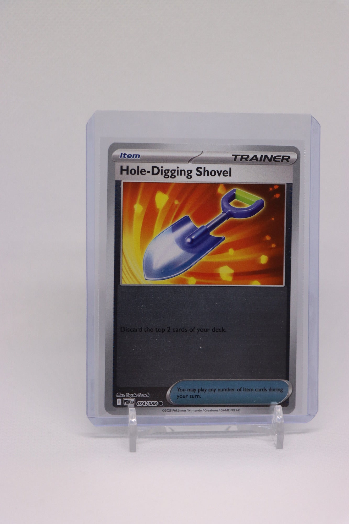 Hole-Digging Shovel 074/088 Common Reverse Holo Trainer Item | Near Mint Condition
