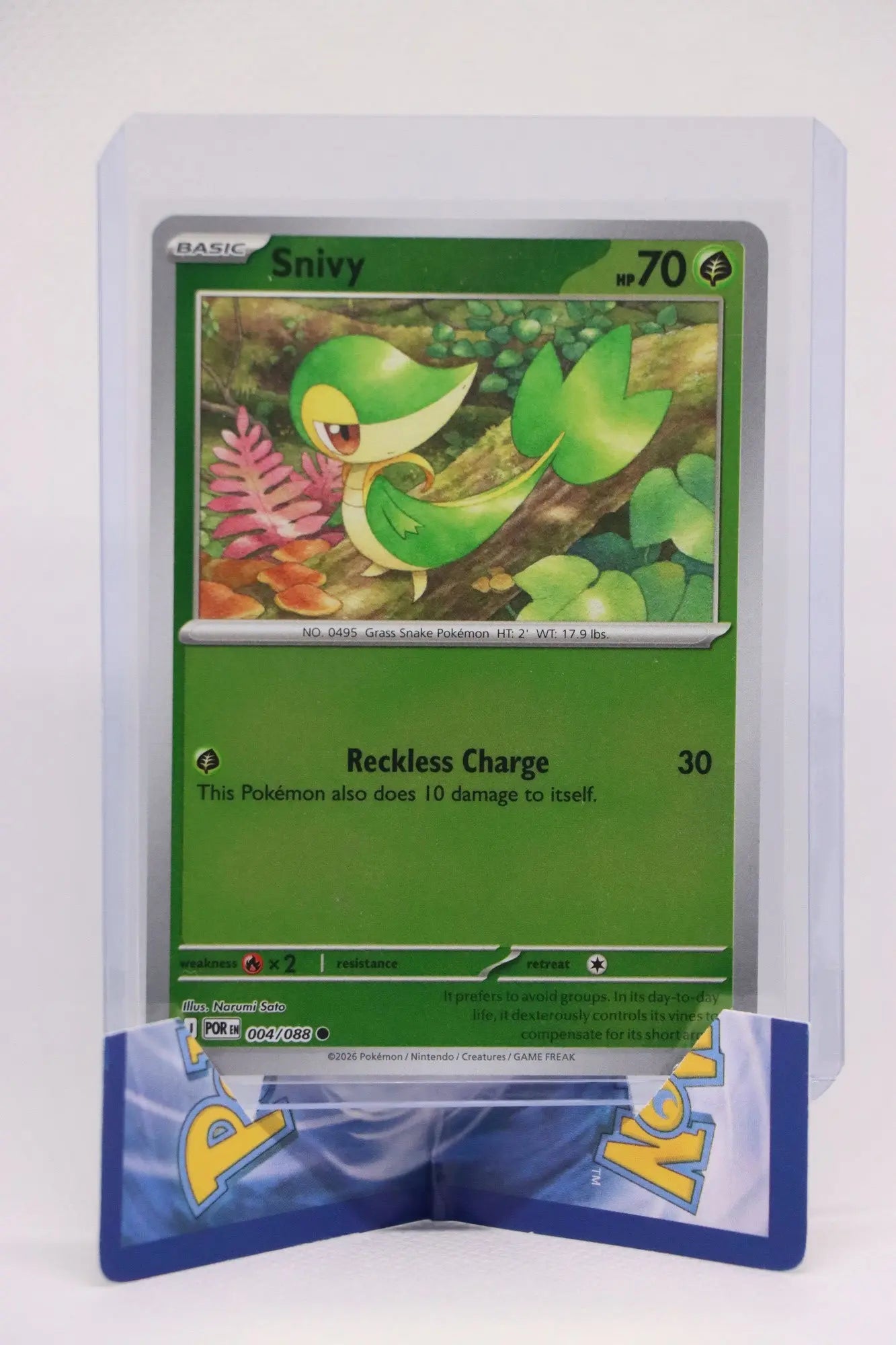 Snivy 004/088 Pack Fresh Mega Evolution Perfect Order Reverse Holo pokemania
